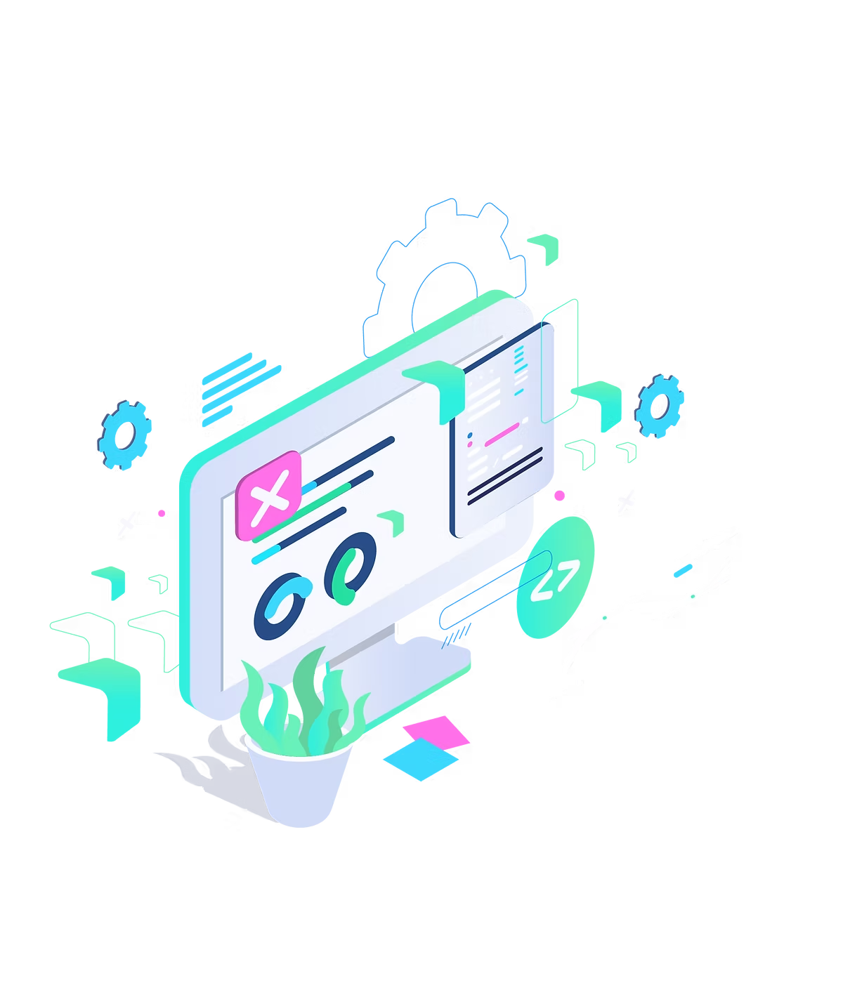 Ilustração de Desenvolvimento de software