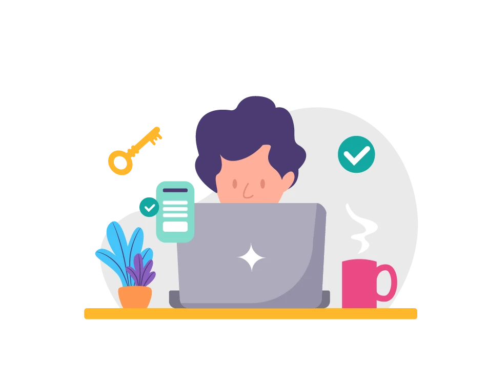 Ilustração da secretaria digital Escol.App